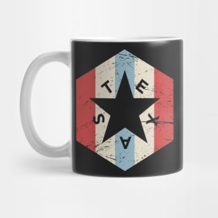 Retro 70s TEXAS Star Icon Mug